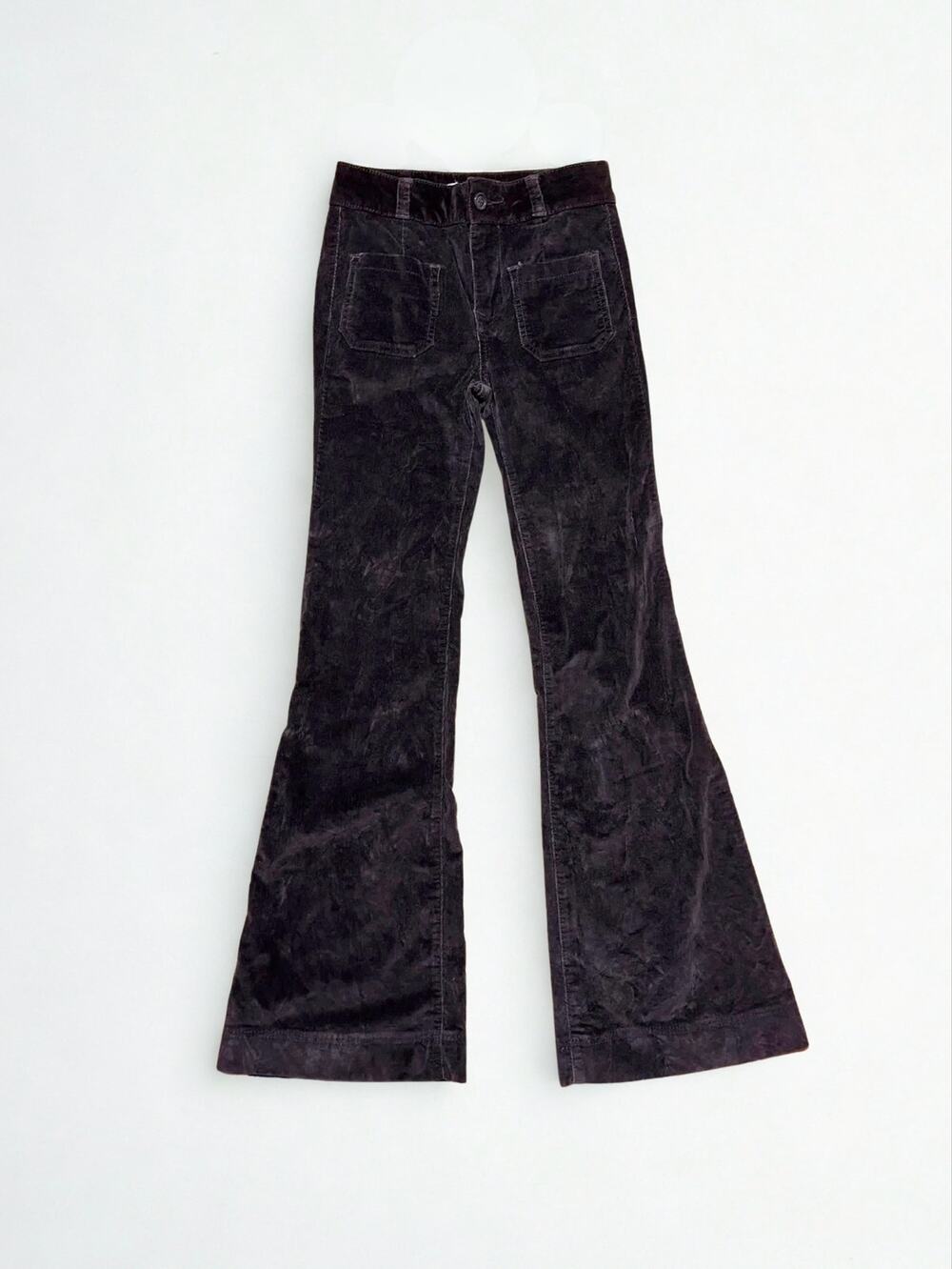 Pilcro and the Letterpress Brown Flared Corduroy Jeans Autumn Workwear Size XS